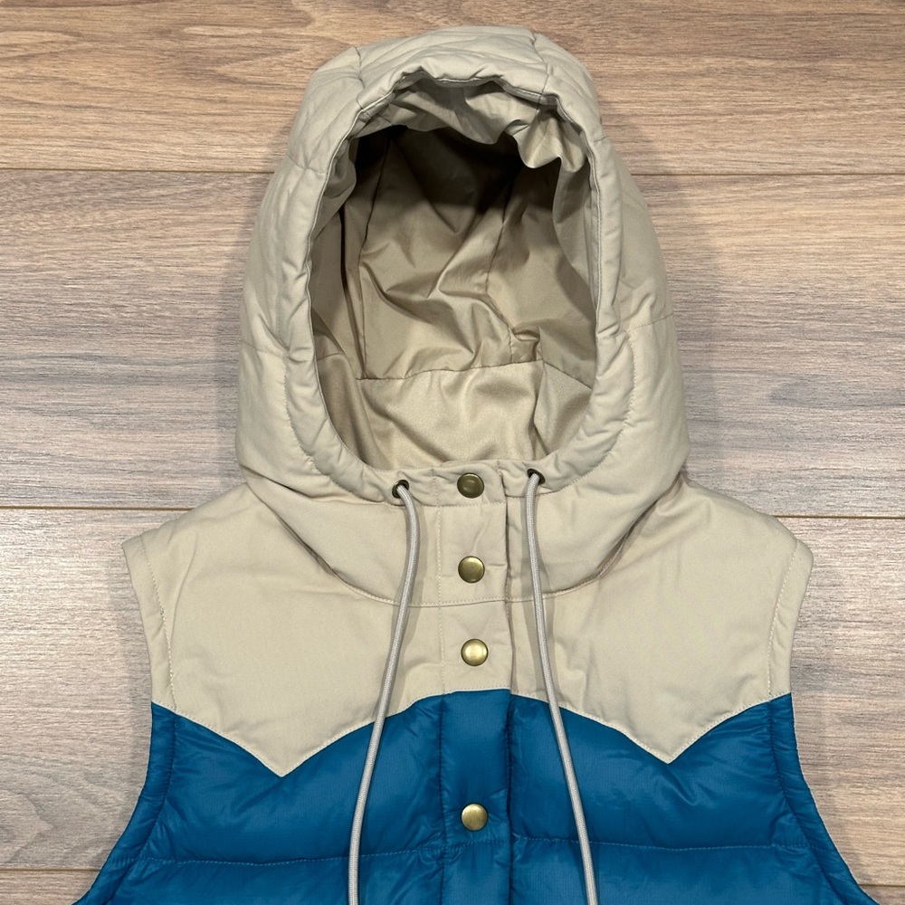 Patagonia Bivy Hooded Vest in Wavy Blue Size Medium - Picture 5 of 12